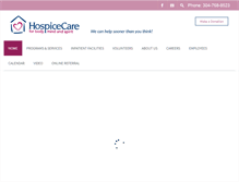 Tablet Screenshot of hospicecarewv.org